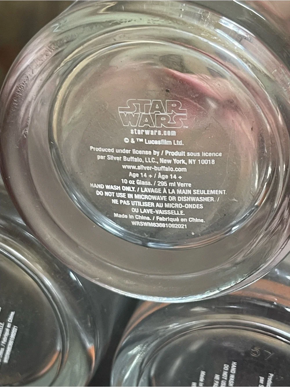 Disney's Star Wars THE MANDALORIAN THE CHILD Glassware Set of Three - 10 oz